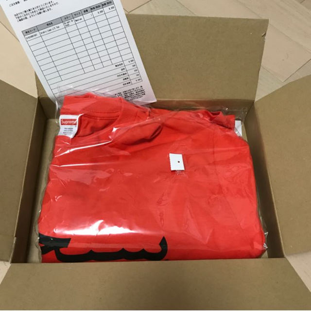 Supreme(シュプリーム)の【M】込み Arabic Logo L/S Tee Orange メンズのトップス(その他)の商品写真