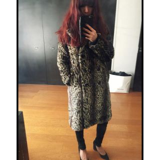 マウジー(moussy)のmoussy × schott コラボ レオパードコート サイズ1(毛皮/ファーコート)