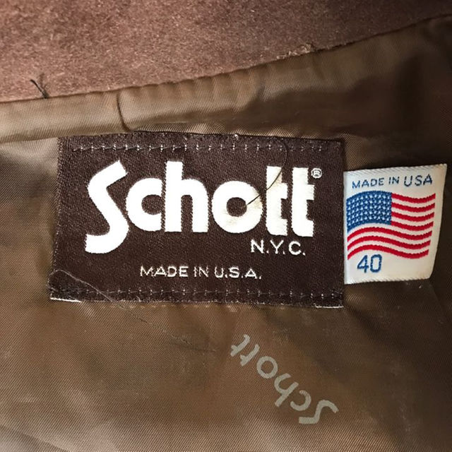 schott(ショット)の【ライダースジャケット】Schott ショット スエード  レア ビンテージ メンズのジャケット/アウター(レザージャケット)の商品写真