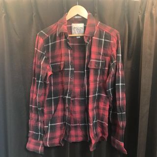 アバクロンビーアンドフィッチ(Abercrombie&Fitch)の【美品】アバクロ Abercrombie&Fitch ネルシャツ レッド (シャツ)