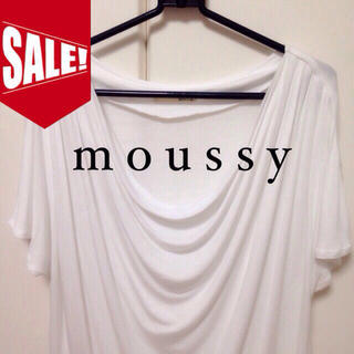 マウジー(moussy)の2500円→値下 新品ドレープカットソー(Tシャツ(半袖/袖なし))