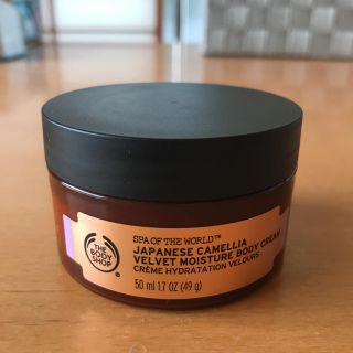 ザボディショップ(THE BODY SHOP)の【ほぼ新品】ボディショップ ジャパニーズ ベルベットモイスチャークリーム ミニ(ボディクリーム)