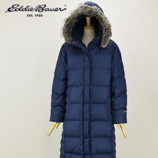 エディーバウアー(Eddie Bauer)の■新品■Eddie Bauer レディースロングダウン/ファー付き■PXL■(ダウンジャケット)