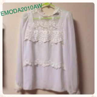 エモダ(EMODA)のEMODA 2010AWシフォンブラウス(シャツ/ブラウス(長袖/七分))