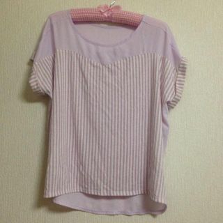 ローリーズファーム(LOWRYS FARM)のストライプ トップス(Tシャツ(半袖/袖なし))