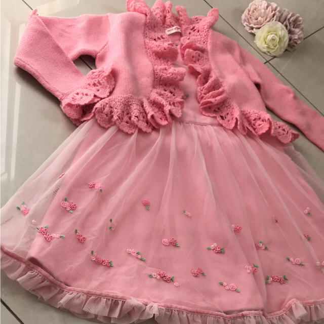 mezzo piano(メゾピアノ)のmezzo piano ワンピース キッズ/ベビー/マタニティのキッズ服女の子用(90cm~)(ワンピース)の商品写真