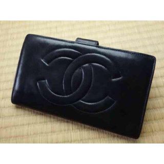 シャネル(CHANEL)のシャネルラムスキンブラック(財布)