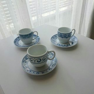 ☕デミタスカップ&ソーサー3柄 送料込(グラス/カップ)