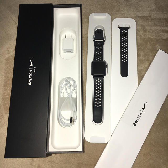 Apple Watch(アップルウォッチ)のApple Watch series3 NIKE 38mm スマホ/家電/カメラのスマホアクセサリー(その他)の商品写真