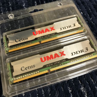 値下げ　DDR3 1333 4GBセット(2GB×2枚) UMAX(PC周辺機器)