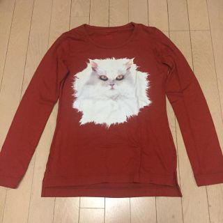 値下げ ヴィヴィアン キャット ロングTシャツ 猫