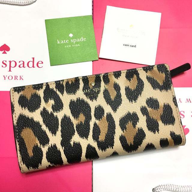 kate spade new york(ケイトスペードニューヨーク)のかまこ様専用 新品 ケイトスペード 長財布 ヒョウ柄 レディースのファッション小物(財布)の商品写真