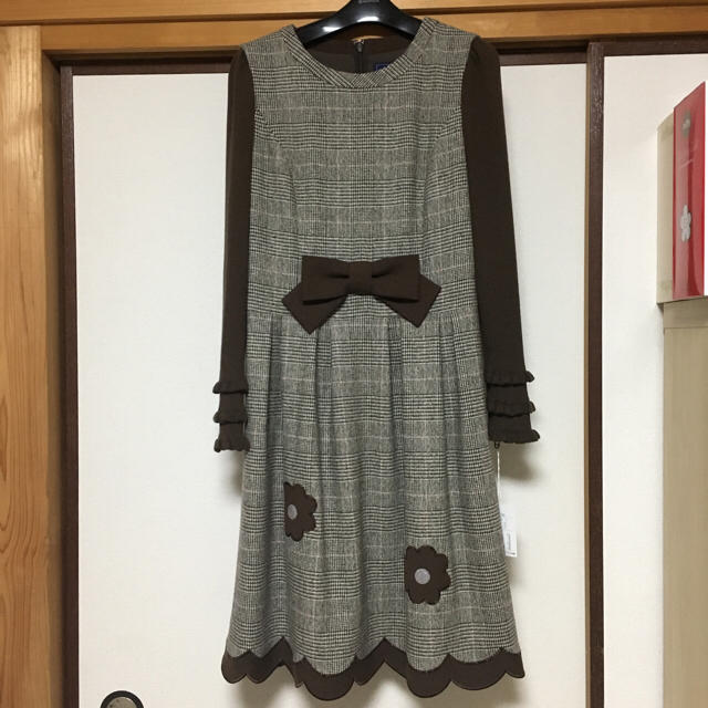 エムズグレイシー♡ブラウンリボンワンピース レディース ワンピース ...