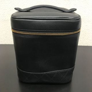 シャネル(CHANEL)のシャネル バニティバッグ《美品》黒 ポーチ(ボディバッグ/ウエストポーチ)