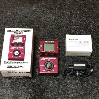 ZOOM  MS-60B ベース用マルチエフェクター（アダプター付き）(ベースエフェクター)