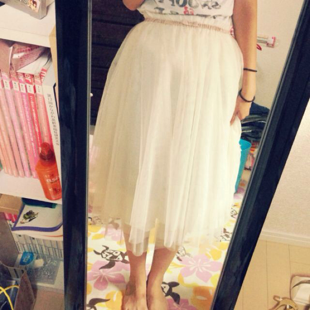 RETRO GIRL(レトロガール)のチュールスカート レディースのスカート(ひざ丈スカート)の商品写真
