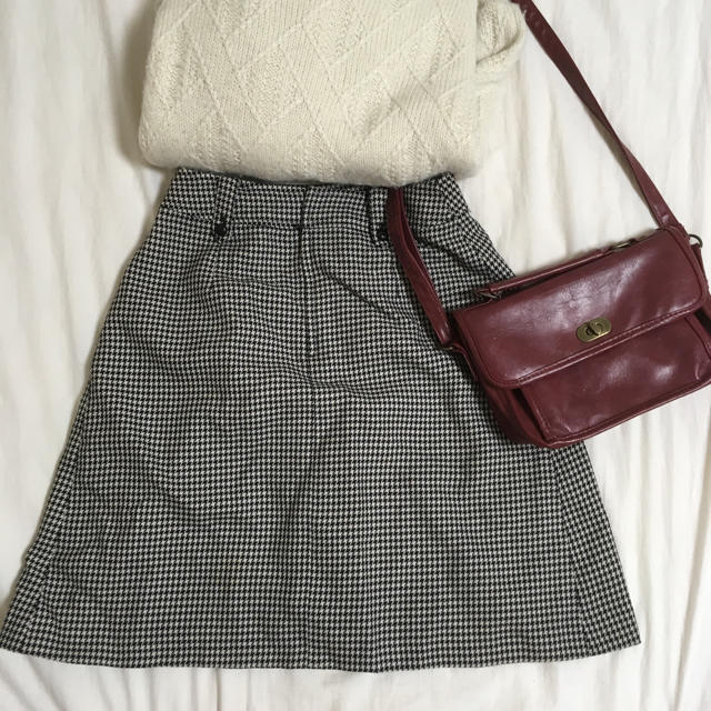 Lochie(ロキエ)の千鳥柄 skirt レディースのスカート(ミニスカート)の商品写真