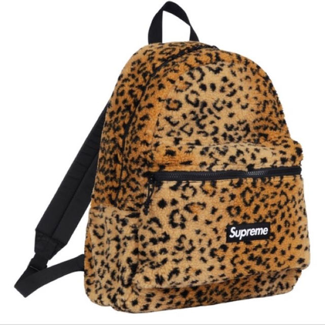 Supreme(シュプリーム)のsupreme Leopard Fleece Backpack Yellow メンズのファッション小物(その他)の商品写真