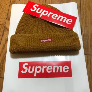 シュプリーム(Supreme)のsupreme beanie heathergold N/A(ニット帽/ビーニー)