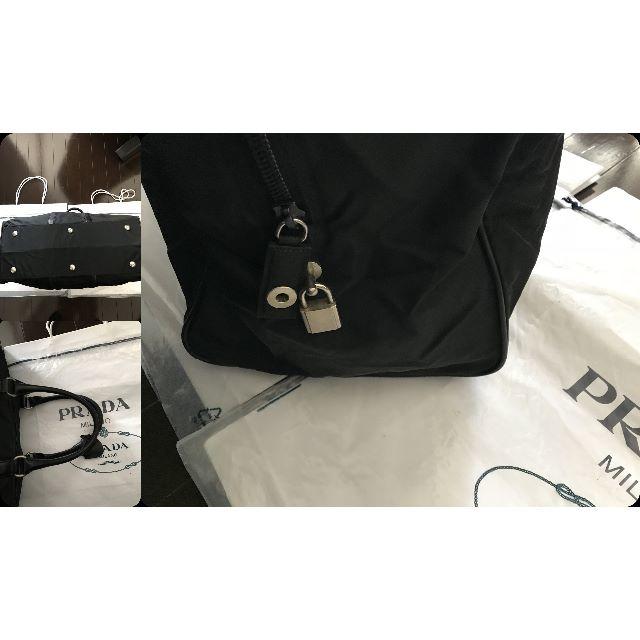 PRADA(プラダ)の●18万限定旅行プラダ革サフィアーノ型押しレザー多用ボストンバッグ黒鍵●良美↑ メンズのバッグ(ボストンバッグ)の商品写真