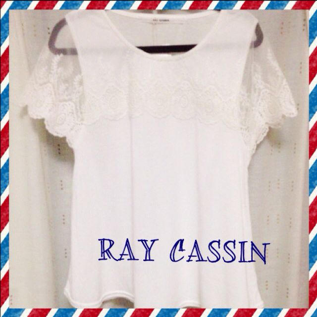 RayCassin(レイカズン)のレイカズン☆袖レースカットソー レディースのトップス(Tシャツ(半袖/袖なし))の商品写真