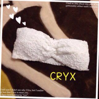 クリックス(CRYX)のCRYX♡レースベアトップ(ベアトップ/チューブトップ)