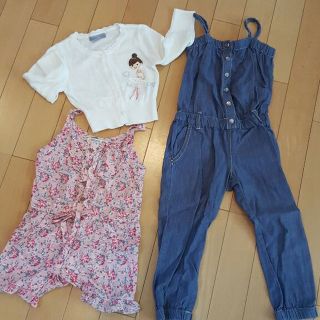 ザラキッズ(ZARA KIDS)のベビー子供服　90-95サイズ　3点セット(カバーオール)