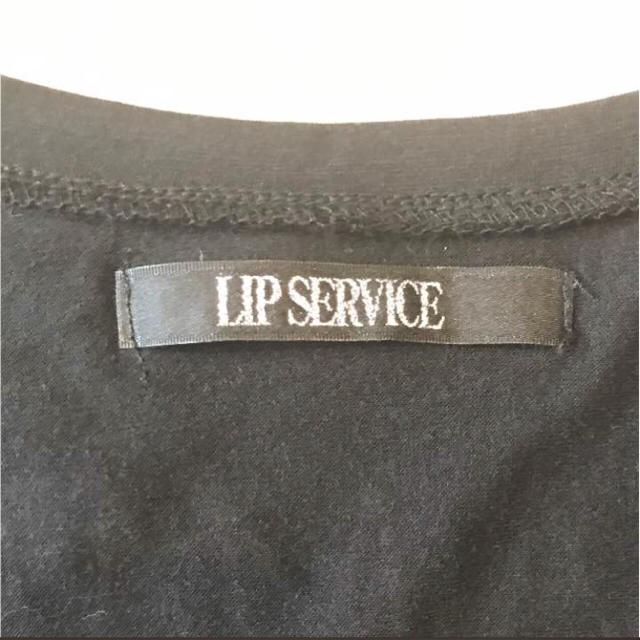 LIP SERVICE(リップサービス)の【新品】LIP SERVICE☆ブラック長袖Tシャツ♡ レディースのトップス(Tシャツ(長袖/七分))の商品写真