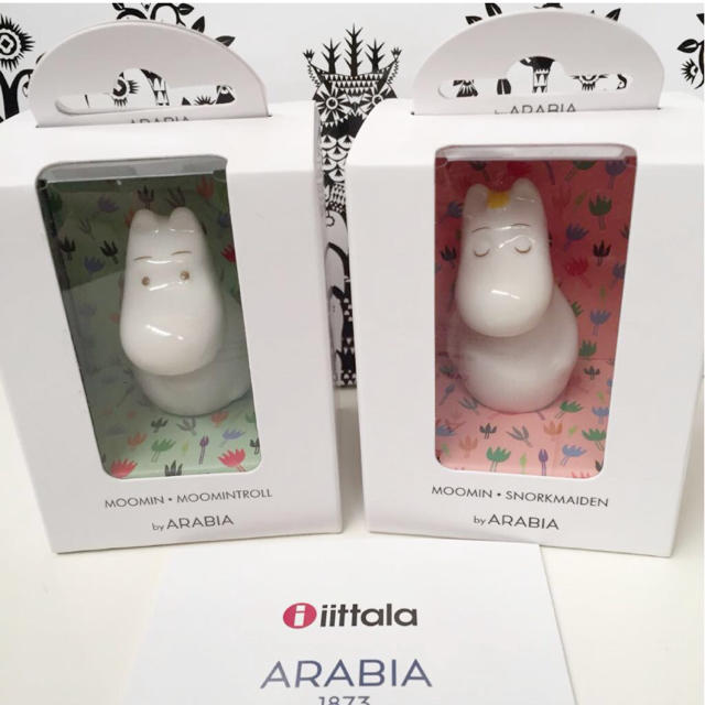 ARABIA(アラビア)の☆新品☆ ムーミン アラビア ARABIA イッタラ フィギュア 2体 陶器 インテリア/住まい/日用品のインテリア小物(置物)の商品写真