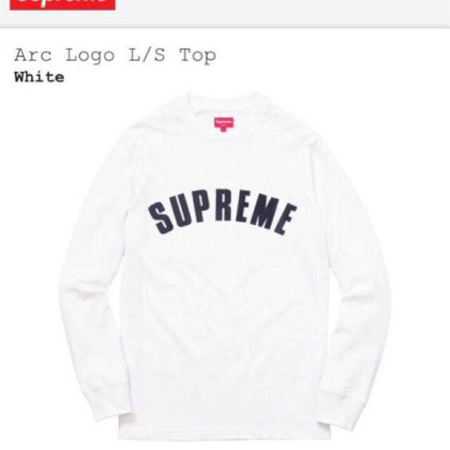 supreme アーチロゴ　白