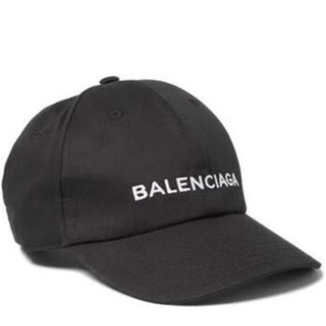 BALENCIAGA ロゴベースボールキャップ BLACK サイズL59