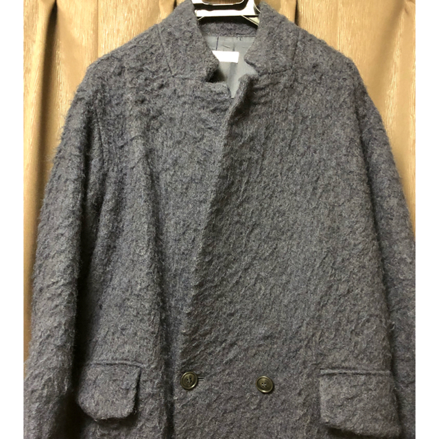 ELFORBR(エルフォーブル)のモヘア混シャギーロングコート レディースのジャケット/アウター(ロングコート)の商品写真