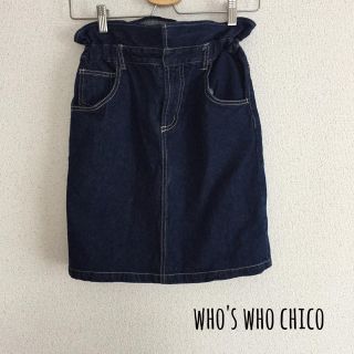 フーズフーチコ(who's who Chico)のwho'swhochico デニムスカート(ひざ丈スカート)