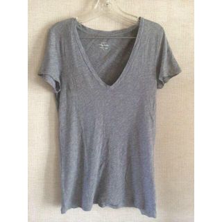 ジェイクルー(J.Crew)のJ.CREW コットンTシャツ グレー(Tシャツ(半袖/袖なし))