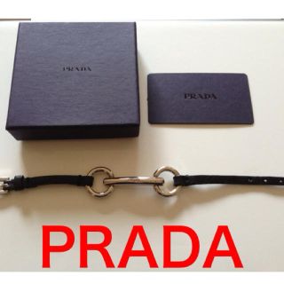 プラダ(PRADA)のPRADA レザーブレス(ブレスレット/バングル)