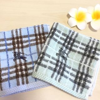 バーバリー(BURBERRY)の【新品未使用】BURBERRY ウォッシュタオル 2枚SET(タオル/バス用品)