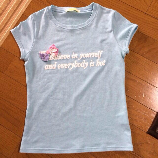 SNIDEL(スナイデル)のスナイデル☆リボン付きTシャツ レディースのトップス(Tシャツ(半袖/袖なし))の商品写真