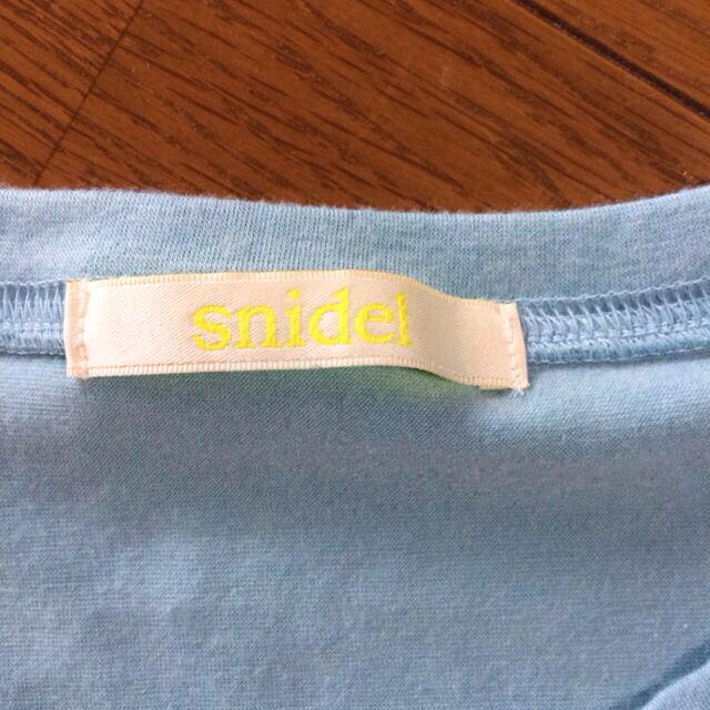 SNIDEL(スナイデル)のスナイデル☆リボン付きTシャツ レディースのトップス(Tシャツ(半袖/袖なし))の商品写真