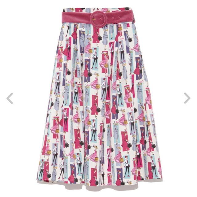 Lily Brown(リリーブラウン)の大人気♡完売♡Lily Brown バービーコラボ💗 レディースのスカート(ひざ丈スカート)の商品写真