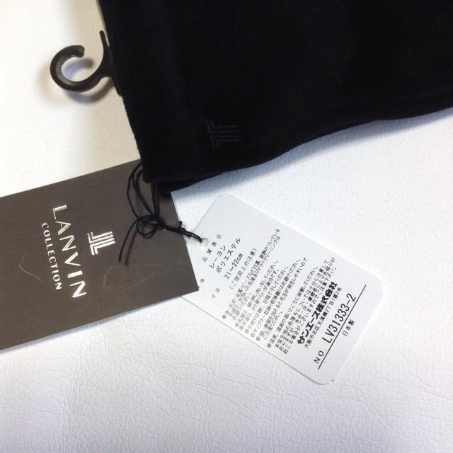 LANVIN COLLECTION(ランバンコレクション)の新品◆ランバン◆ベロア ロング手袋  黒 LANVIN レディースのファッション小物(手袋)の商品写真