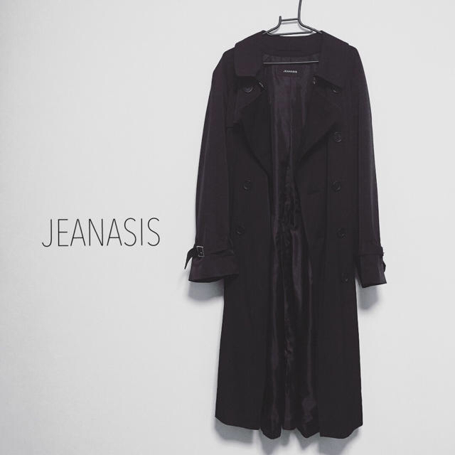 JEANASIS(ジーナシス)のjeanasis トレンチコート 黒 レディースのジャケット/アウター(トレンチコート)の商品写真