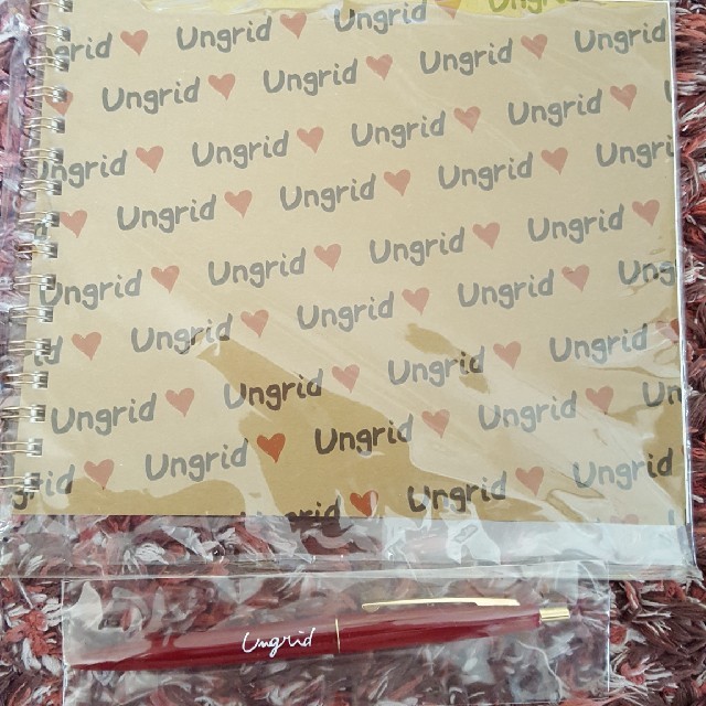 Ungrid(アングリッド)のungrid ノベルティ　ミニクラッチバック　リングノート　ボールペン　非売品 レディースのバッグ(クラッチバッグ)の商品写真