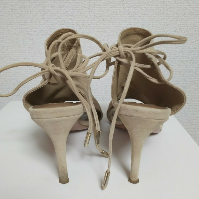 AQUAZZURA 編み上げアンクルブパンプス 36サイズ レディースの靴/シューズ(ハイヒール/パンプス)の商品写真