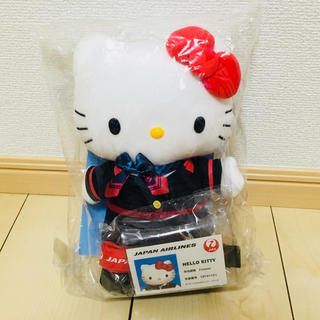 ハローキティ(ハローキティ)の【未開封】JAL キティぬいぐるみ(ぬいぐるみ)