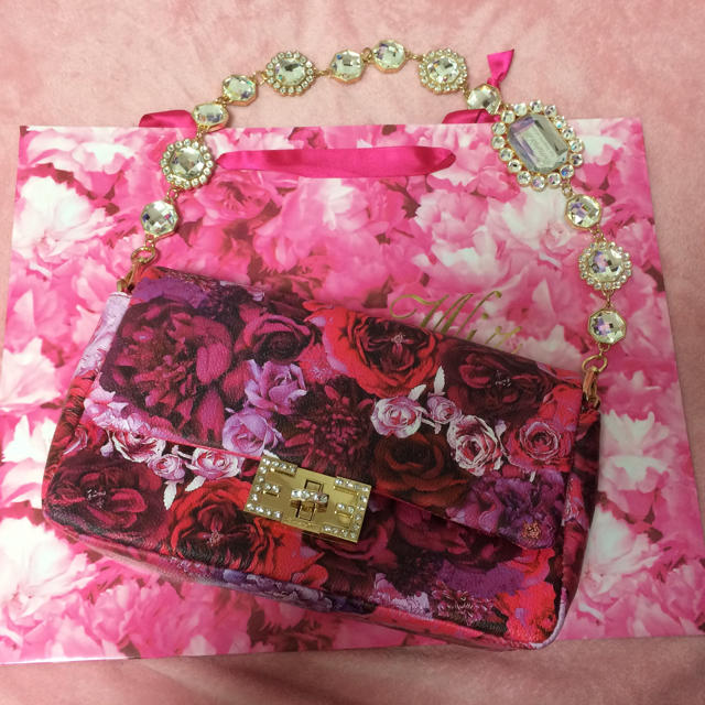 EmiriaWiz(エミリアウィズ)のエミリアウィズ♡ローズチェーンシャトーローズバッグ チェリーピンク レディースのバッグ(ハンドバッグ)の商品写真