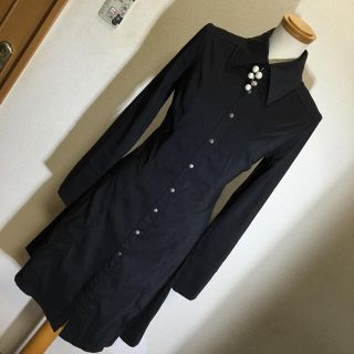 オッズオン(OZZON)の2万くらい オッズオネスト/オッズジャパン ブラウスワンピ SM 美品(ひざ丈ワンピース)