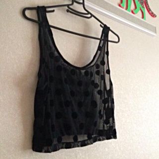 エイチアンドエム(H&M)のH&M ドットショートタンク(タンクトップ)