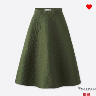 ユニクロ(UNIQLO)の残り2日！JW ANDERSON キルトスカート(ひざ丈スカート)