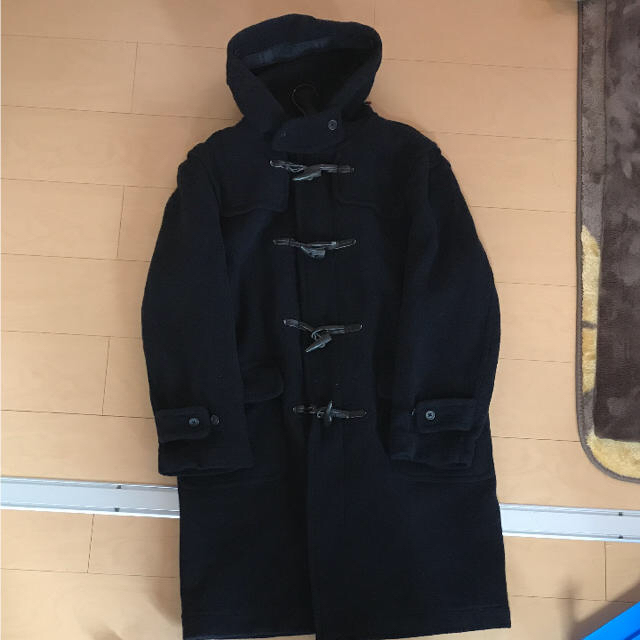 割引価格 UNIQLO - shop ふさふさ's by UNIQLO黒ダッフルコートLの通販 ジャケット・アウター
