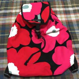 マリメッコ(marimekko)のマリメッコ◇ウニッコ◇リュック バックパック◇花柄 ピンク(リュック/バックパック)